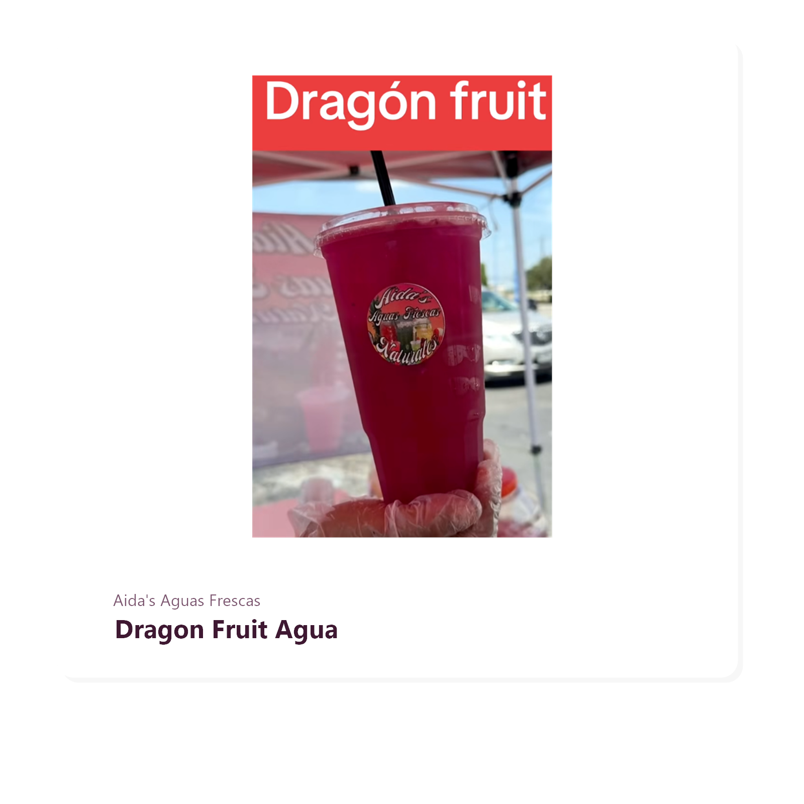 Dragon fruit agua fresca