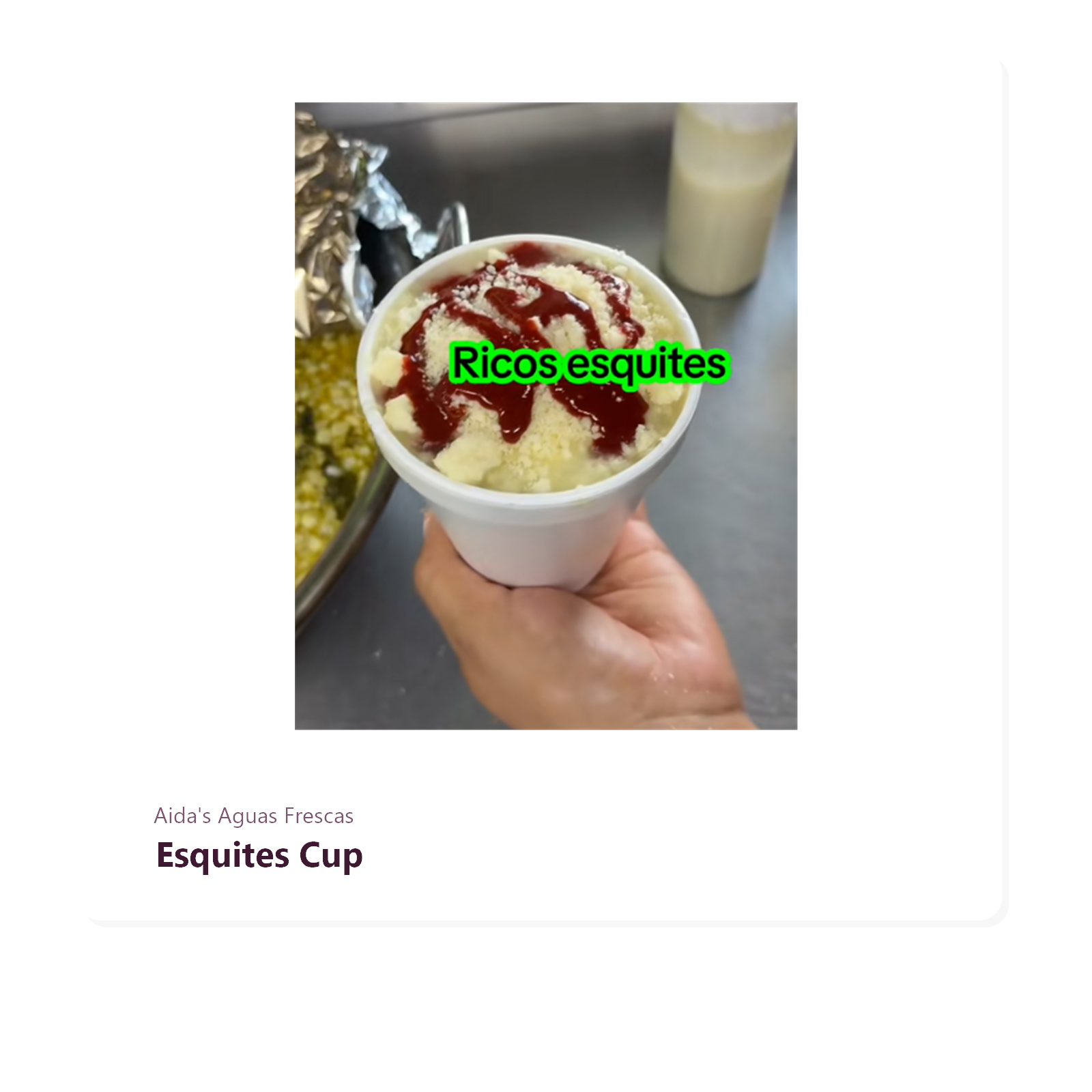 Elote en Vaso